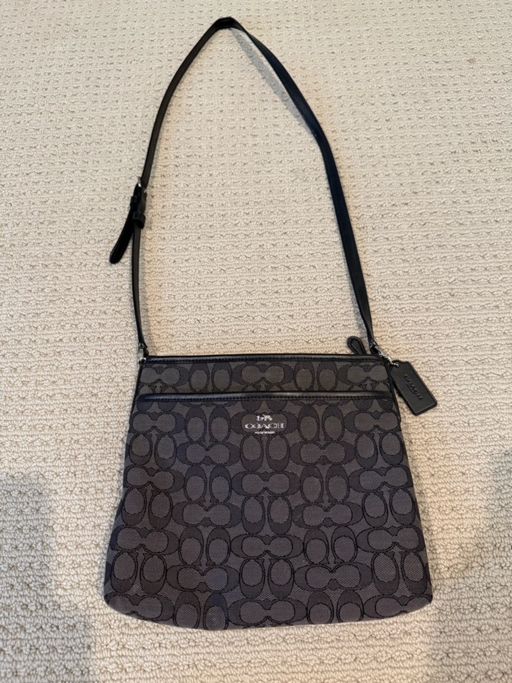 Coach Black Logo Patch Detail